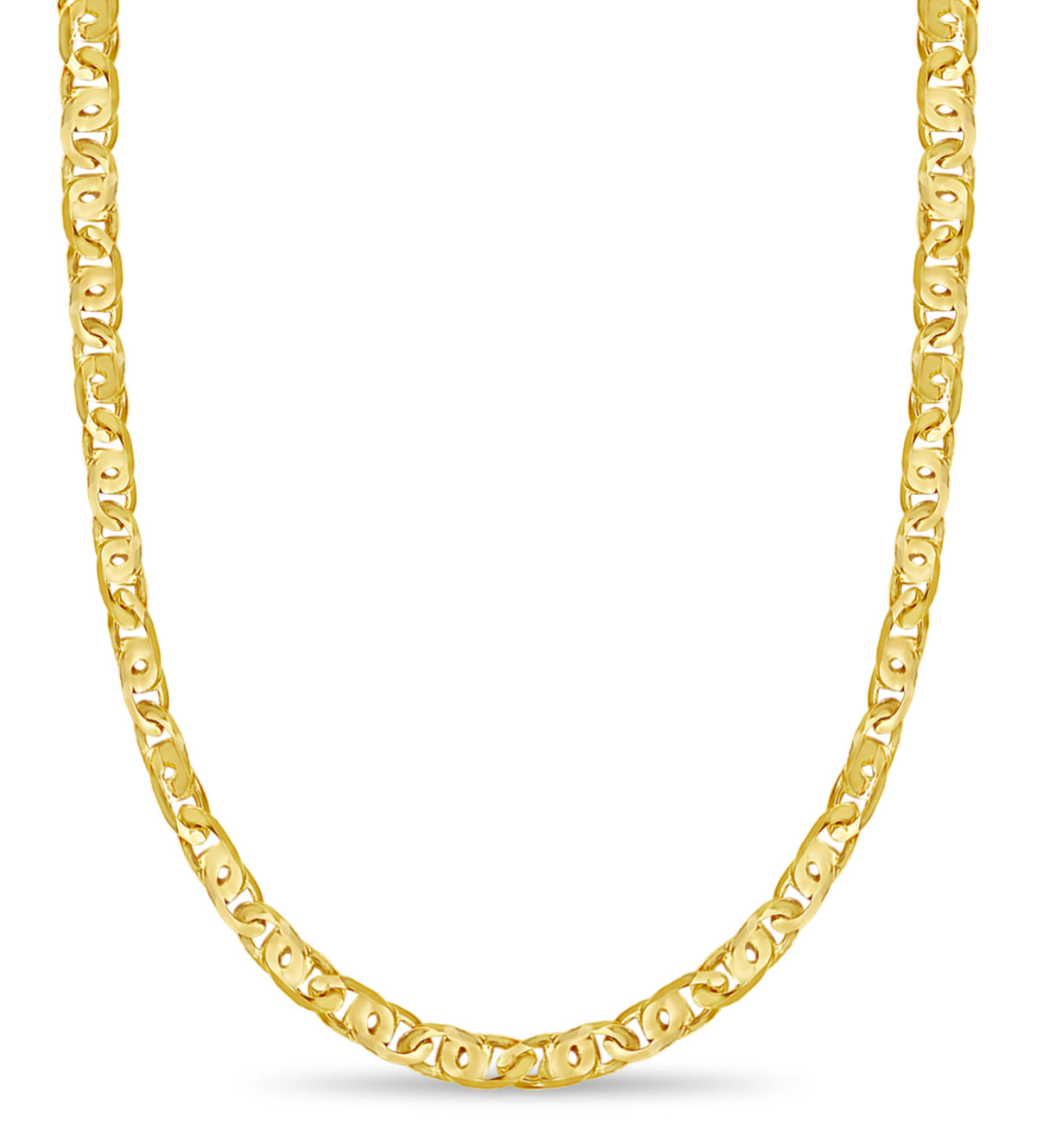 Tiger Eye Solid White/Yellow/Rose Gold Handmade Necklace , 11mm, 16-30 Inch