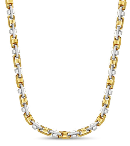 Anchor Mariner Solid White/Yellow/Rose Gold Handmade Necklace , 14mm, 16-30 Inch