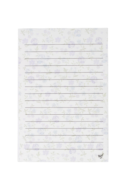 Lilac & Blue Floral Notepad