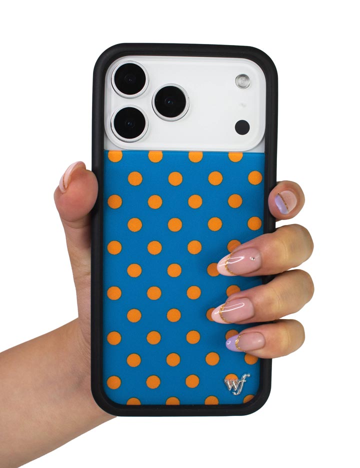 Polka Dot | Blue and Orange iPhone Case