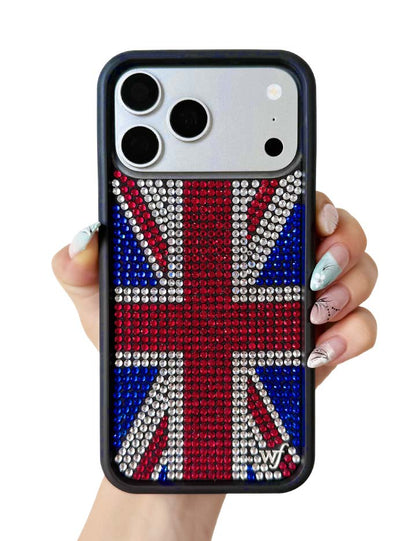 Rhinestone Union Jack iPhone Case