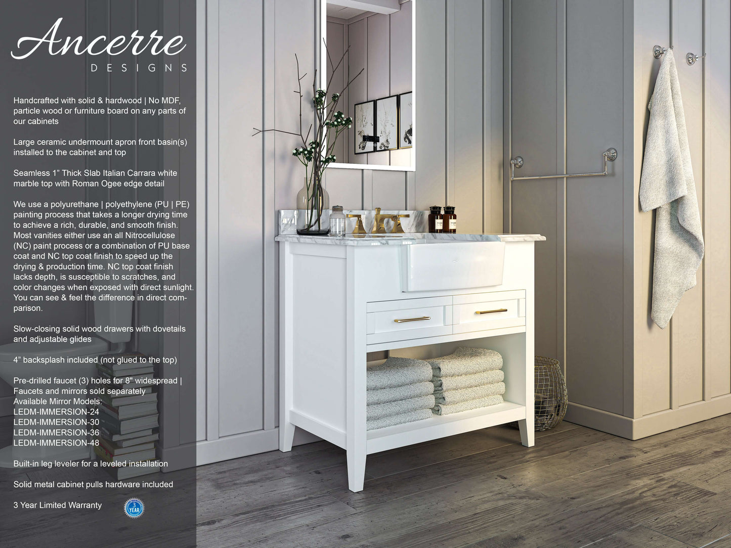 Hayley 36" Bath Vanity Set