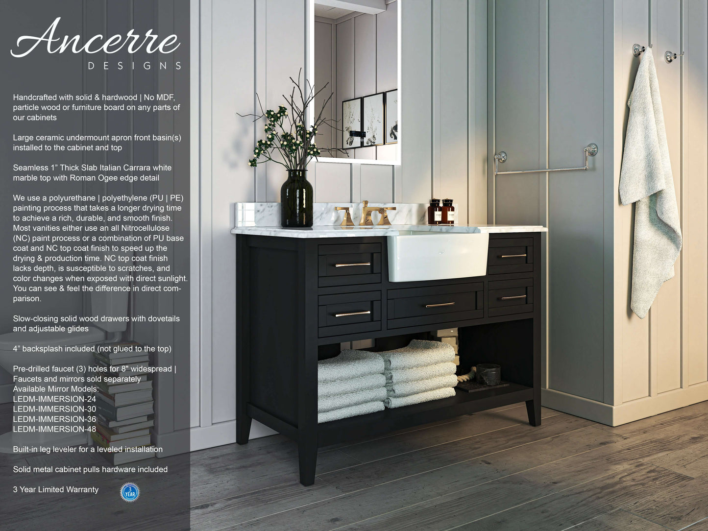 Hayley 48" Bath Vanity Set