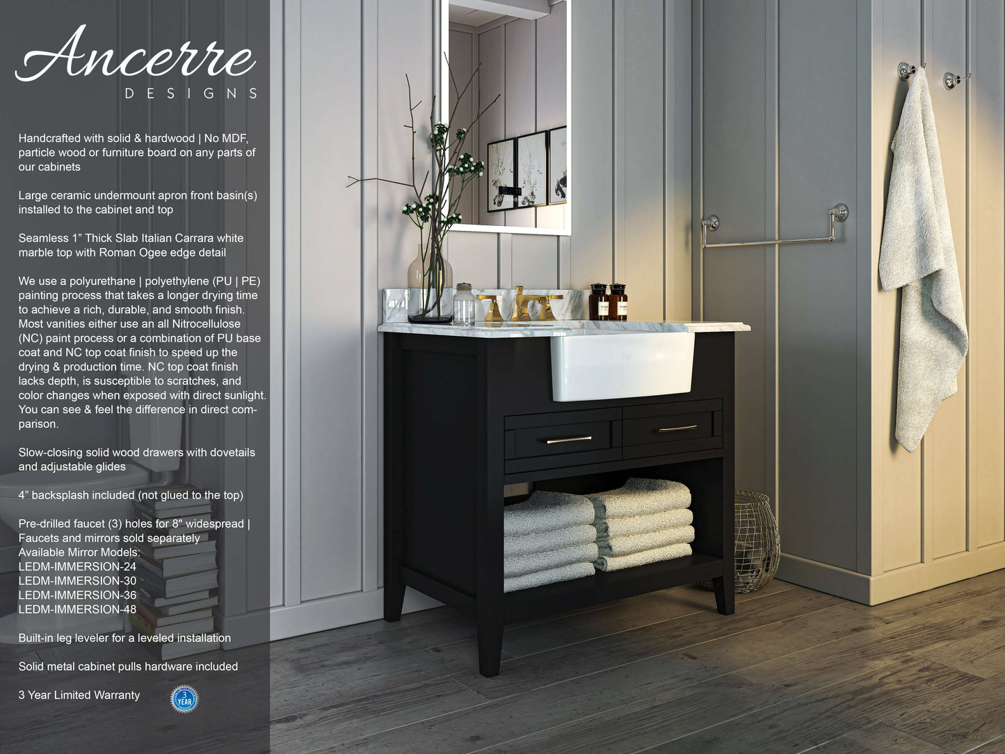 Hayley 36" Bath Vanity Set