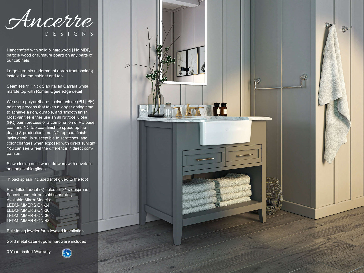 Hayley 36" Bath Vanity Set