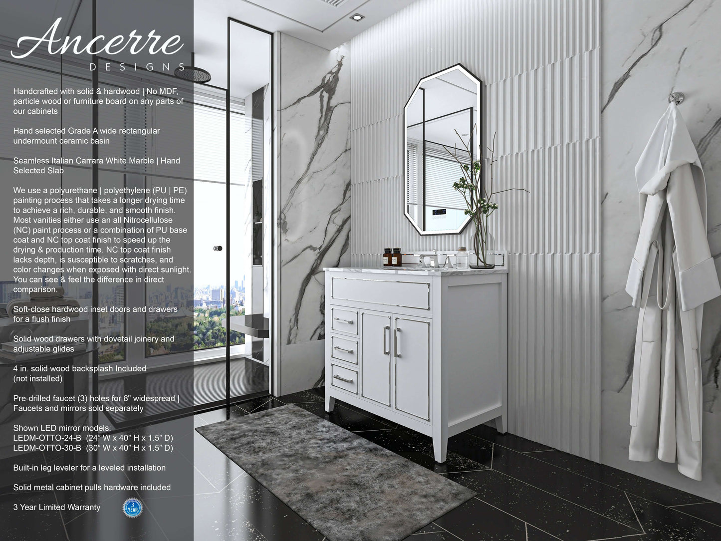 Aspen 36" Bath Vanity Set