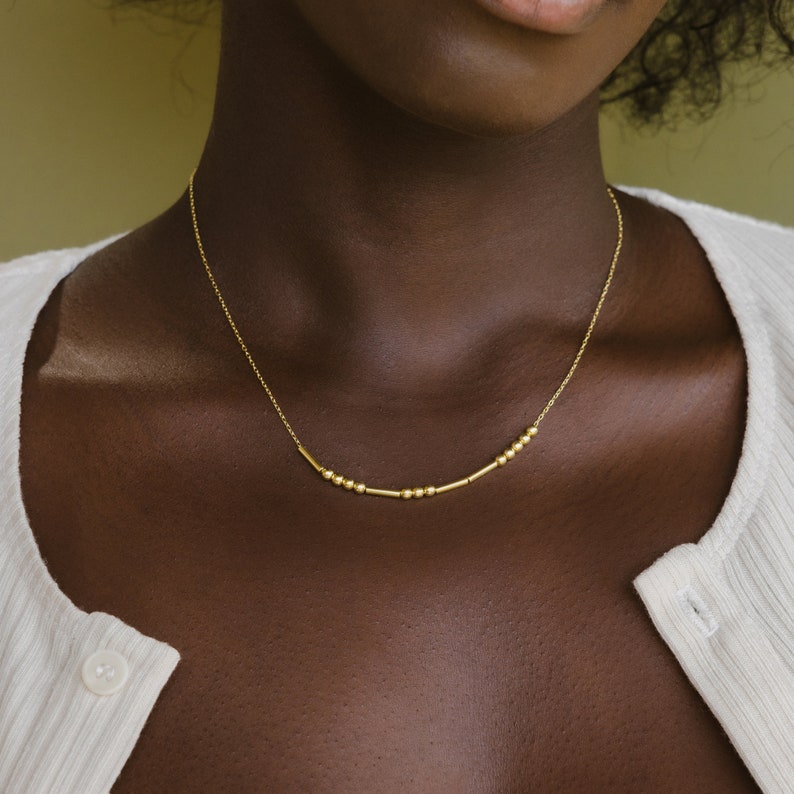 Morse Code Custom Name Necklace