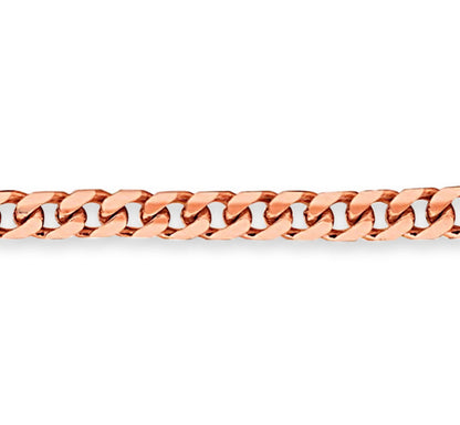 Miami Cuban Solid White/Yellow/Rose Gold Handmade Necklace , 7mm, 16-30 Inch