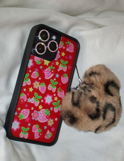 Fuzzy Heart w/ WF Charm | Leopard