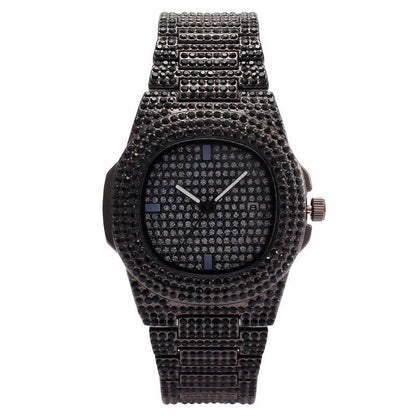 Starry Sky Full-Diamond Calendar Womens Watch