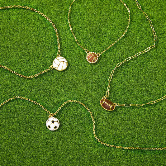 Sports Ball Pendant Necklace Collection