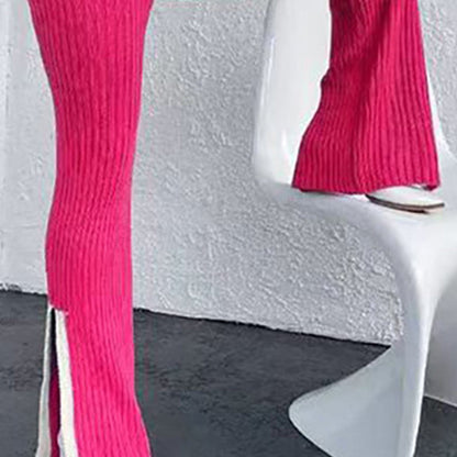 Women’s Casual Color-Block Two-Piece Set