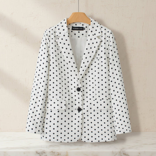 Women's Casual Chic Plaid Coat – Long Sleeve Pocket Jacket