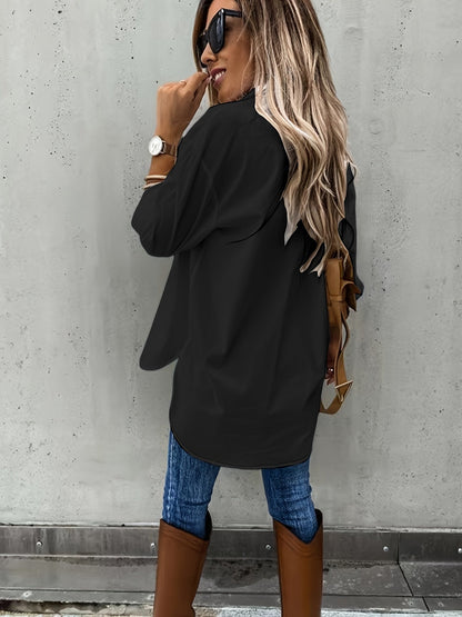 👚 Plus Size Women's Long Sleeve Two-Piece Casual Set