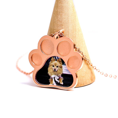 S925 silver kitten commemorative DIY pet necklace