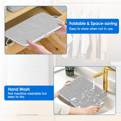 4 Pack Foldable Non Woven Storage Bags Closet Organizers Wardrobe Sorting Baskets with 2 Handles Dustproof Lid Zipper for Clothes Quilt 30L 110L 150L