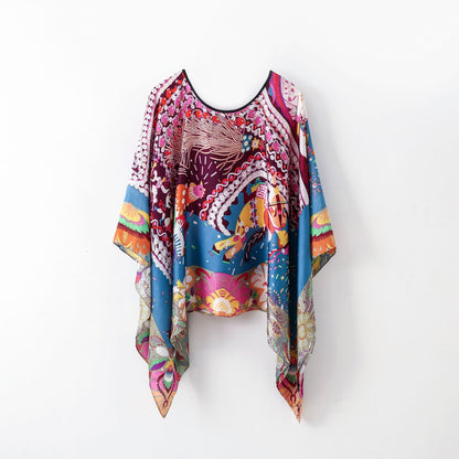 Pullover Shawl Outerwear Cover-up Multifunctional Scarf