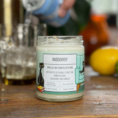 Indoorsy Gin & Tonic 8oz Soy Wax Candle