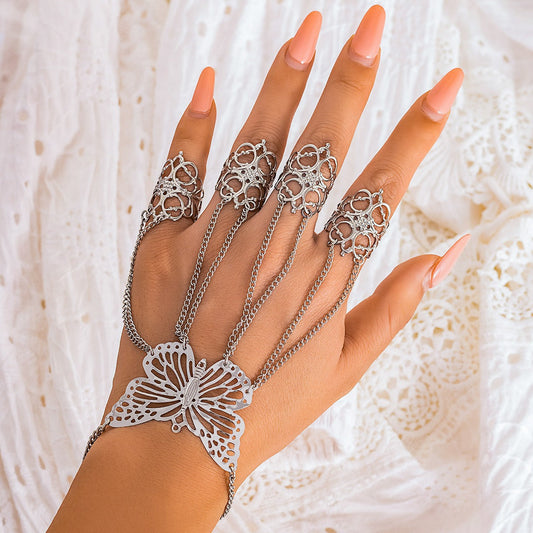18k gold Halloween Gothic style ghost bracelet