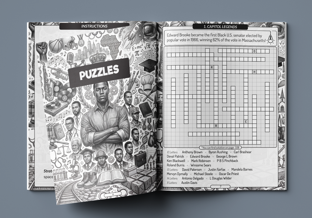 Black Men Fill-In Puzzles