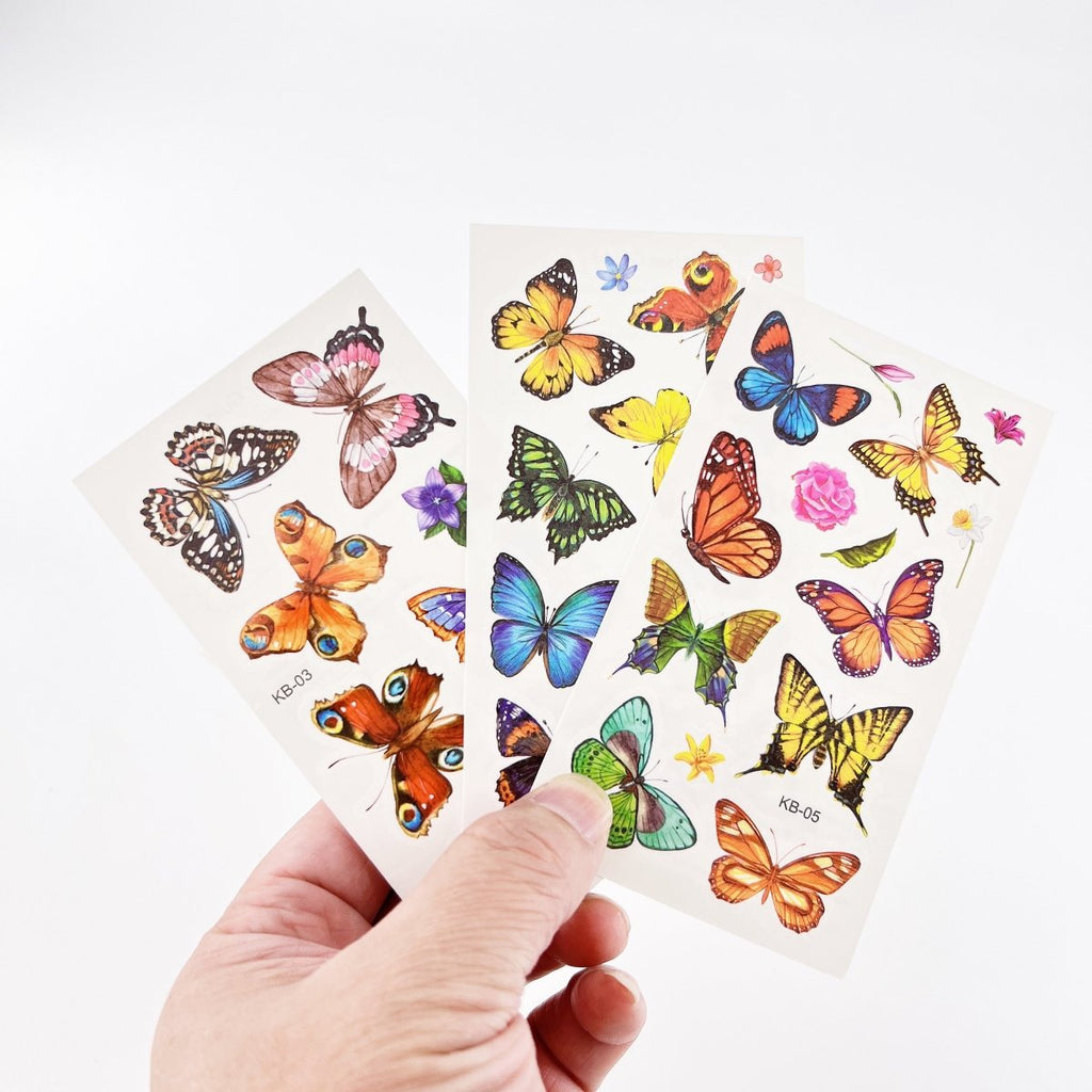 Waterproof Butterfly Tattoos – 10 Sheets for Parties and Events