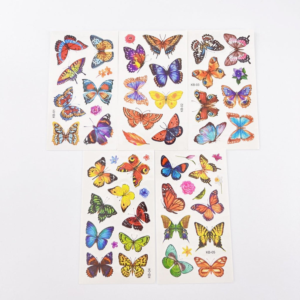 Waterproof Butterfly Tattoos – 10 Sheets for Parties and Events