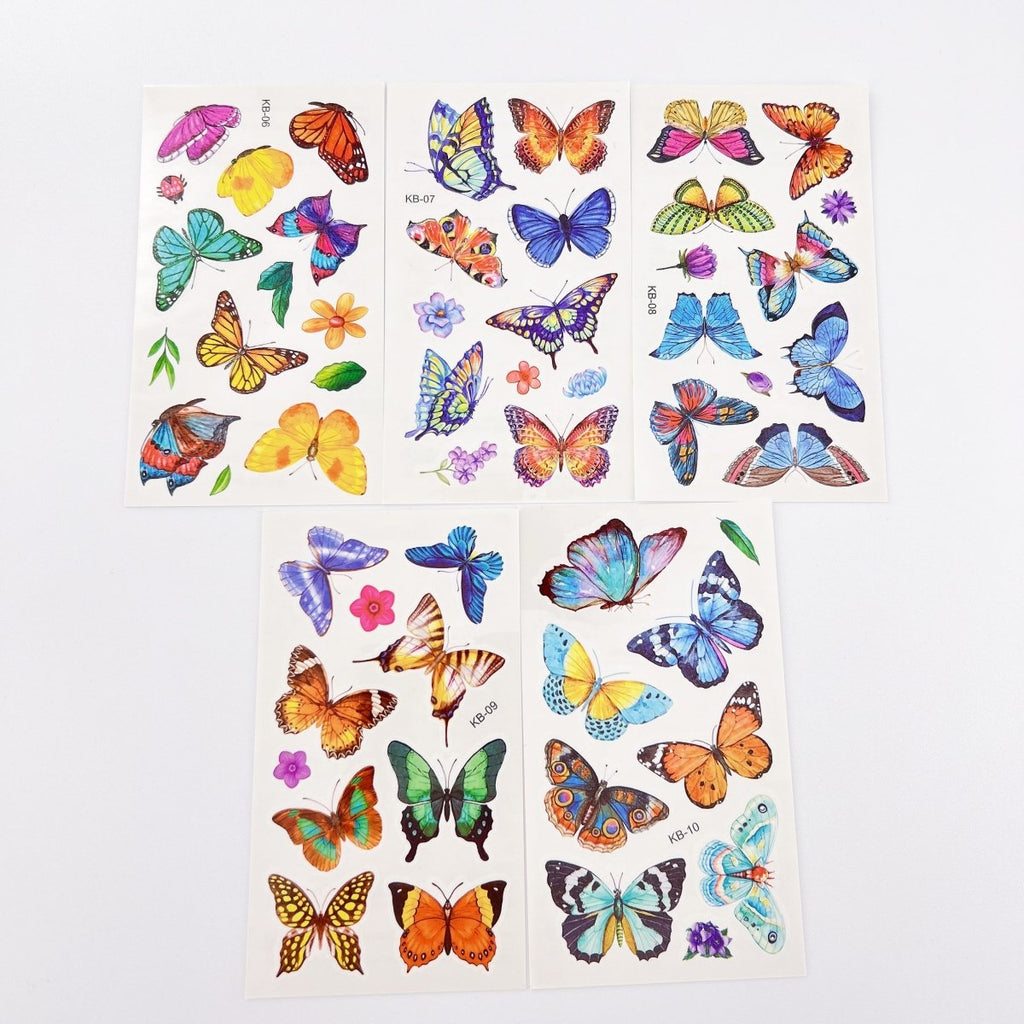 Waterproof Butterfly Tattoos – 10 Sheets for Parties and Events