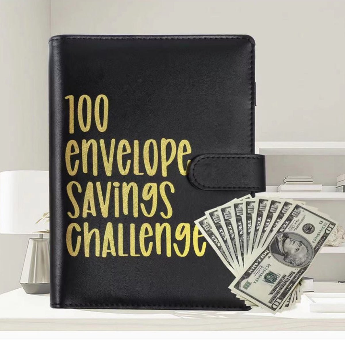 100 Envelope Challenge Binder – Budget Organizer for Cash Saving