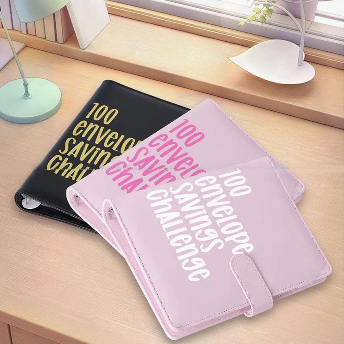 100 Envelope Challenge Binder – Budget Organizer for Cash Saving