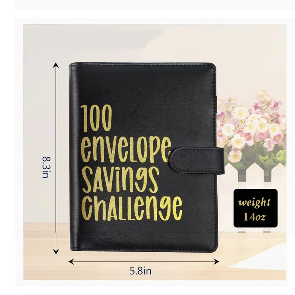 100 Envelope Challenge Binder – Budget Organizer for Cash Saving