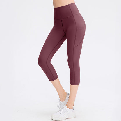 Pants Pocket Women Stretch Skinny Hip Raise Fitness Running Workout Pant