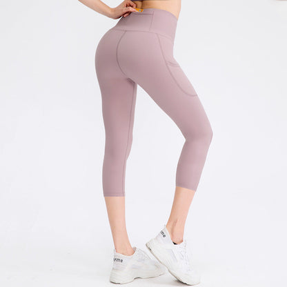 Pants Pocket Women Stretch Skinny Hip Raise Fitness Running Workout Pant