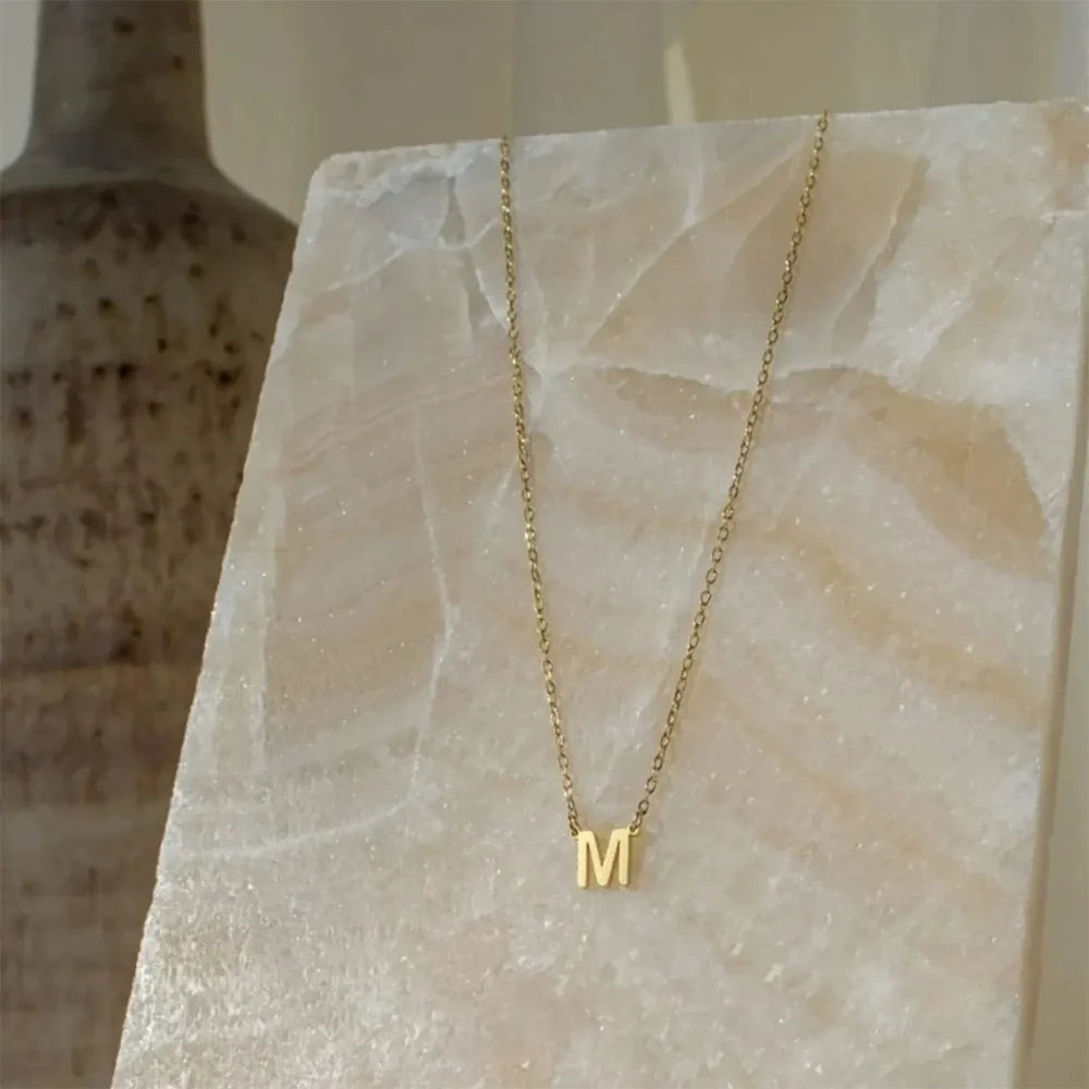 Delicate Initial Letter Necklace
