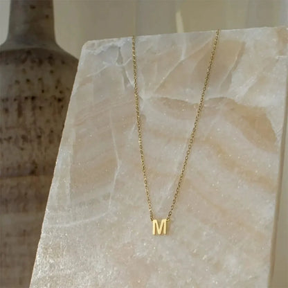 Delicate Initial Letter Necklace