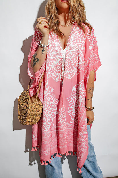 Brown Anja Tassel Kimono