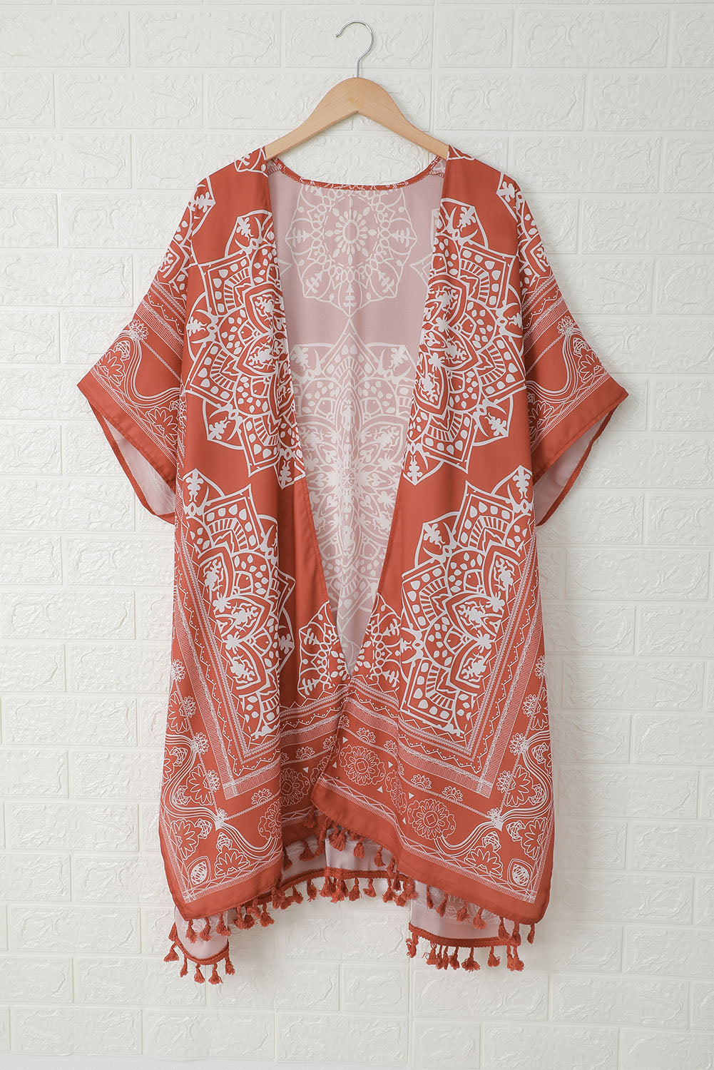 Brown Anja Tassel Kimono