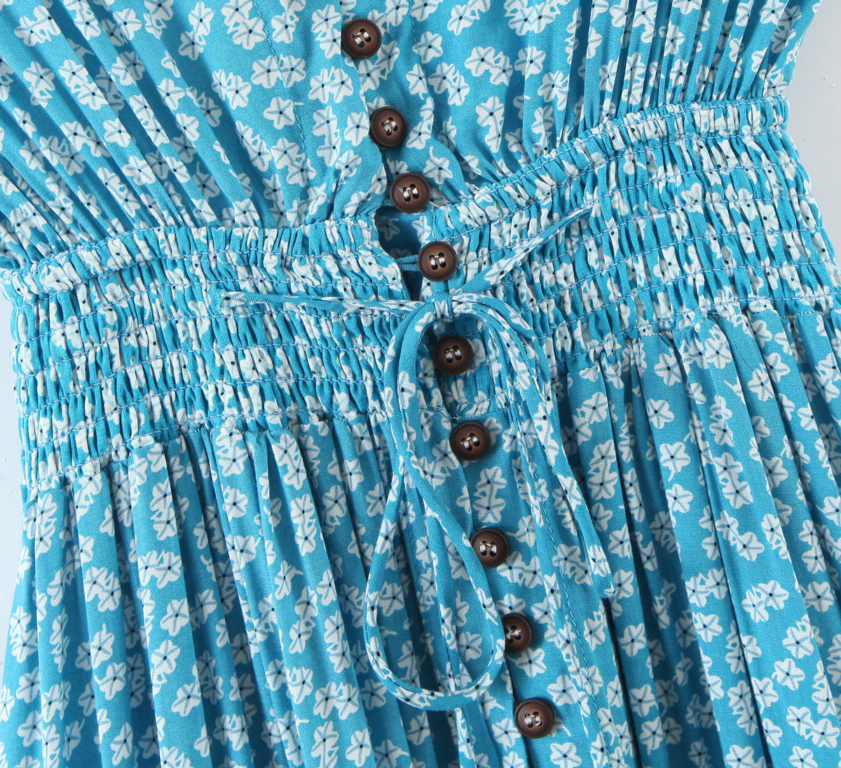 Spring Seaside Vacation Cardigan Lace up Sexy Waist Trimming Long Beach Dress