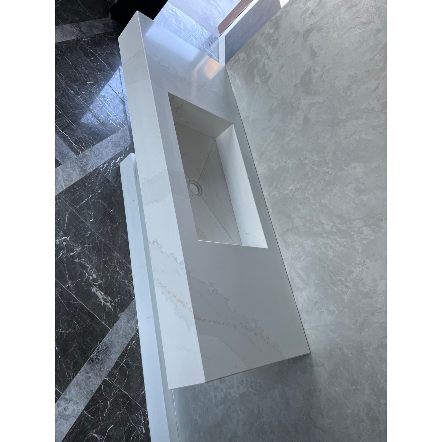 Calacatta Gold Engineered Quartz Kitchen Sink - Luxury Handcrafted Premium Design