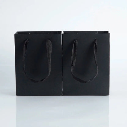 10pcs Gift Paper Bags with Ribbon Rope Kraft