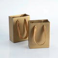 10pcs Gift Paper Bags with Ribbon Rope Kraft