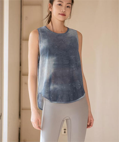 Mesh Breathable Sports Blouse Women Running Workout Quick Drying T shirt Sleeveless Vest Yoga Clothing Top