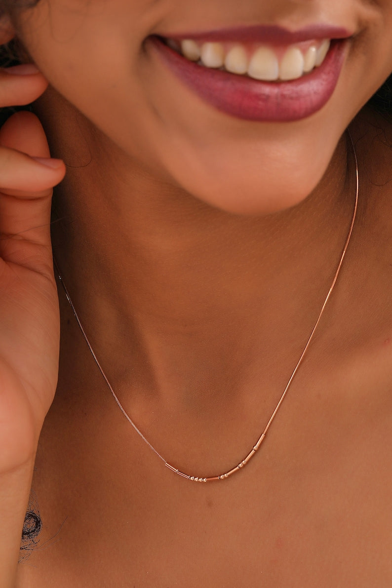 Morse Code Custom Name Necklace