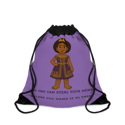 Royal Afro  Princess Drawstring Bag
