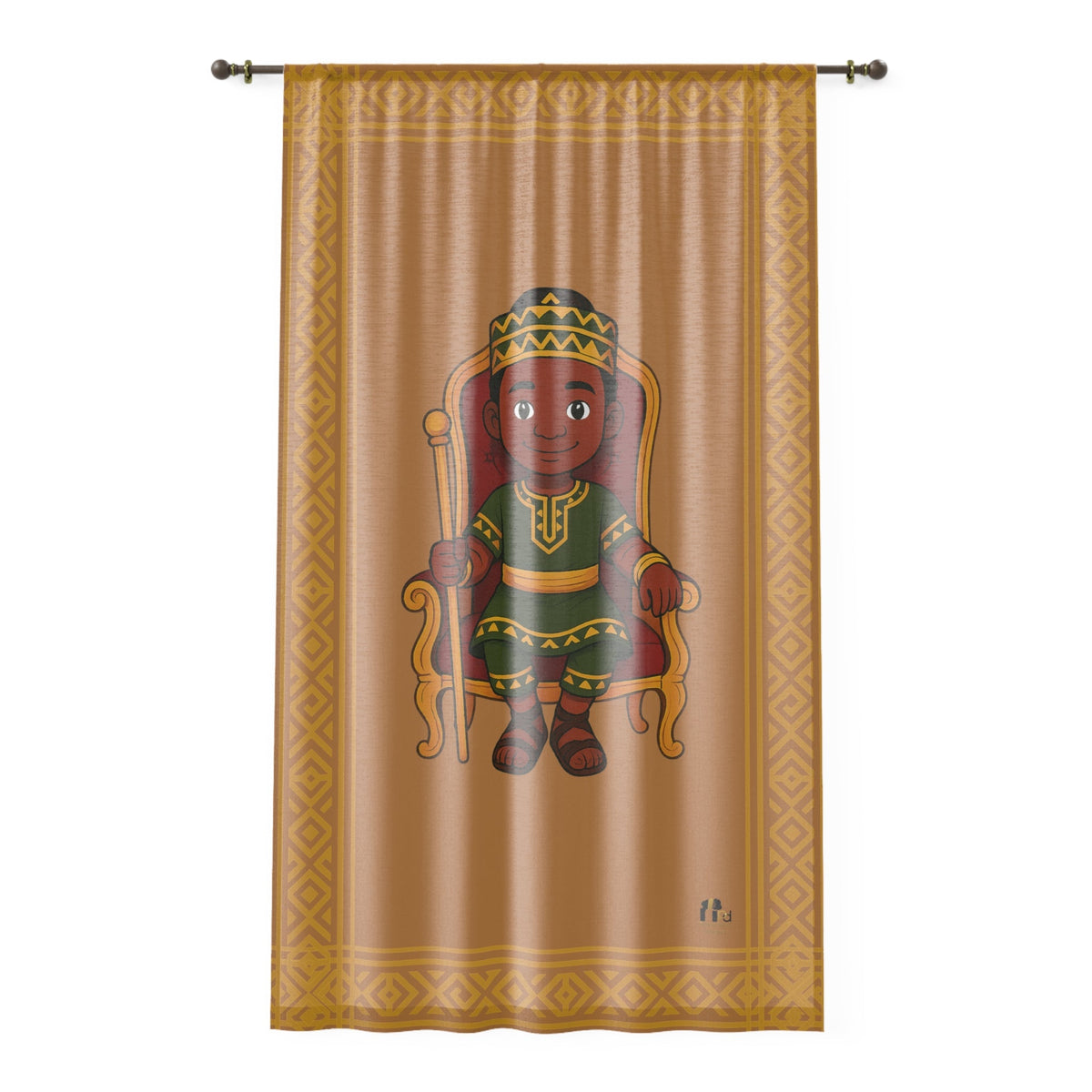 Crowned Royalty Sheer Curtain