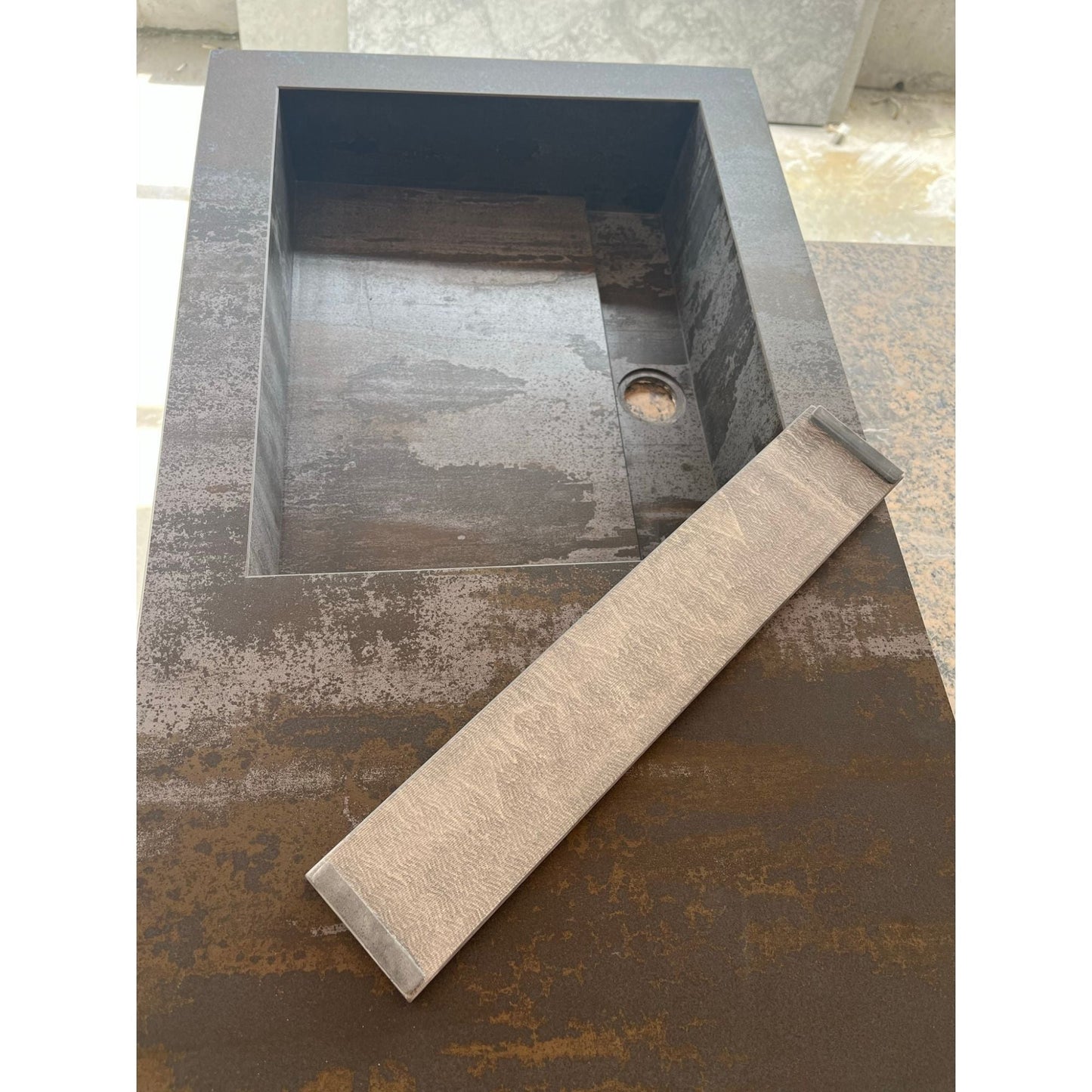 Engineered Porcelain Sink Dekton Trillium Handcrafted Natural Stone
