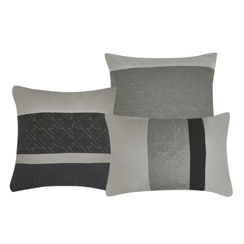 Closeout - 6 Piece Luxury Patchwork Comforter Set, 22730