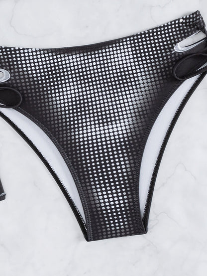 Bikini Sexy Swimsuit Women Split Bikini Black White Sports Swimsuit