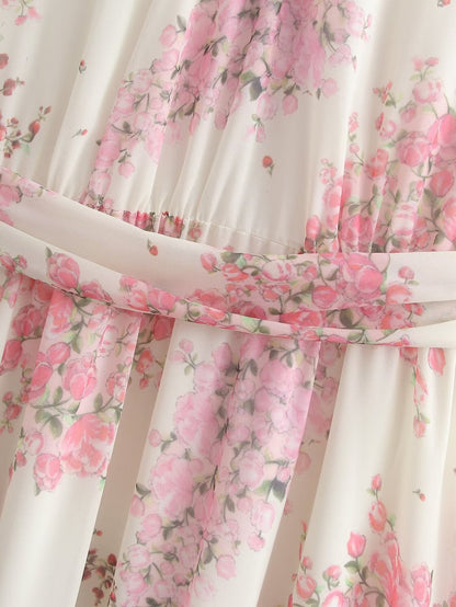 Summer Floral Holiday Dress Women Sexy Dress