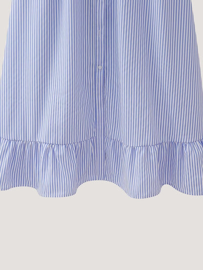 Spring Flounce Oversized Plaid Sleeveless Dress
