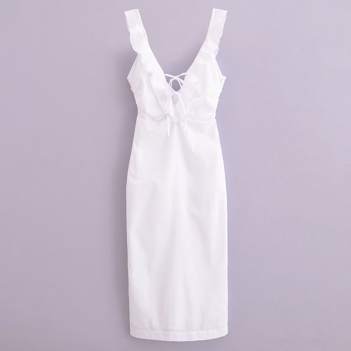Summer Women Street Elegant Ruffle Dress